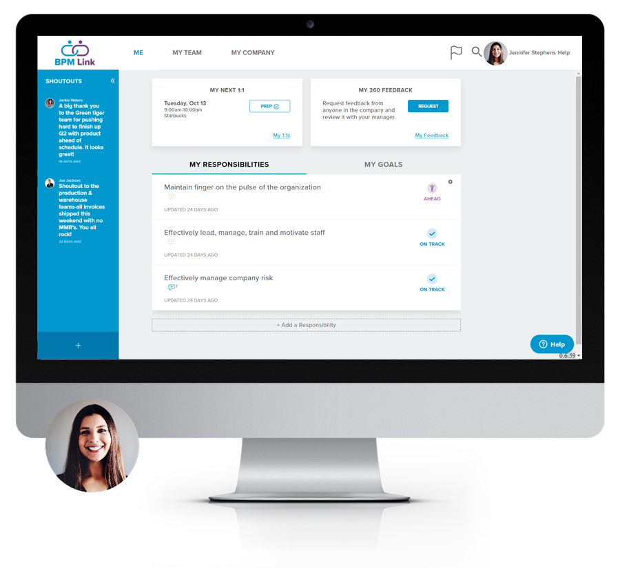 screenshot of BPM Link